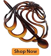 Camila Paris CP16 French Hair Bun Clip Maker Cover Cap Holder, Tortoise Shell