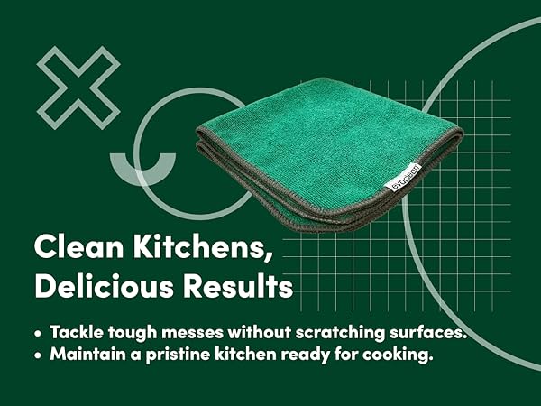 premium microfiber cleaning cloths reusable washable non-scratch dusting polishing high absorbency