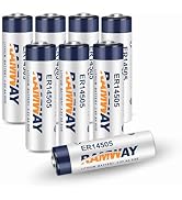 TRAELY ER14505 Battery 3.6V 2700mAh Li-SOCl2 Non-Rechargeable for Industrial Memory Backup Device...