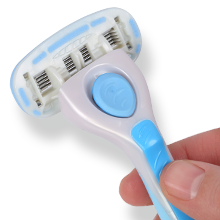 Solimo Women's 5 Blade razor for face legs armpits smooth shave refill cartridge