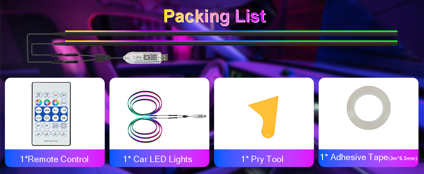 cuttable led strip for car