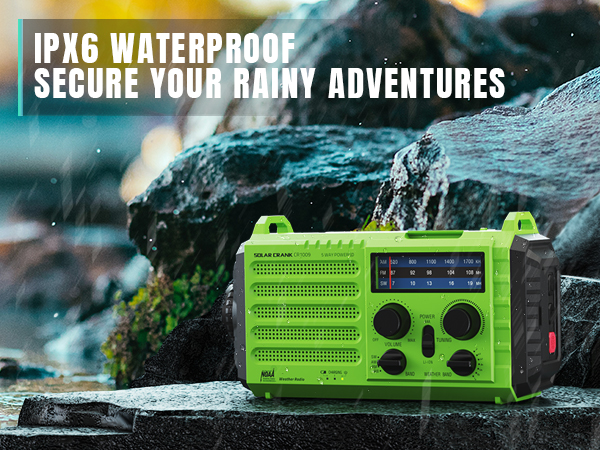 emergency radio hand crank solar