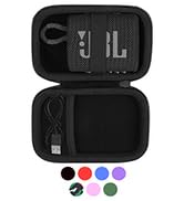 co2CREA Hard Carrying Case Replacement for JBL Go 4 Go3 Go 3 Eco Portable Speaker (Black Case)