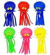 4E's Novelty Octopus Water Balls - Pack of 6 - Pool Toys for Kids Sensory Octopus Water Bomb Spla...