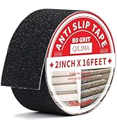 QILIMA Anti Slip Grip Tape, Waterproof Outdoor Grip Tape for Stairs, Stair Grips Non Slip for Ska...