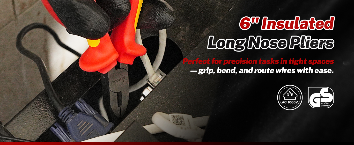 6&amp;amp;#34; Insulated Long Nose Pliers