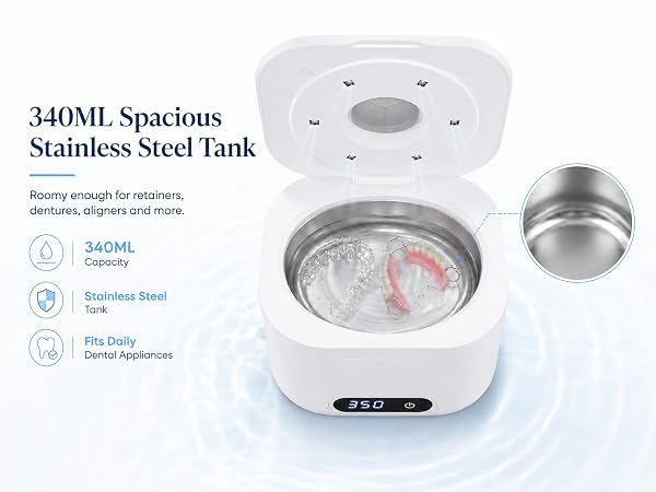 dental pod ultrasonic cleaner for retainers