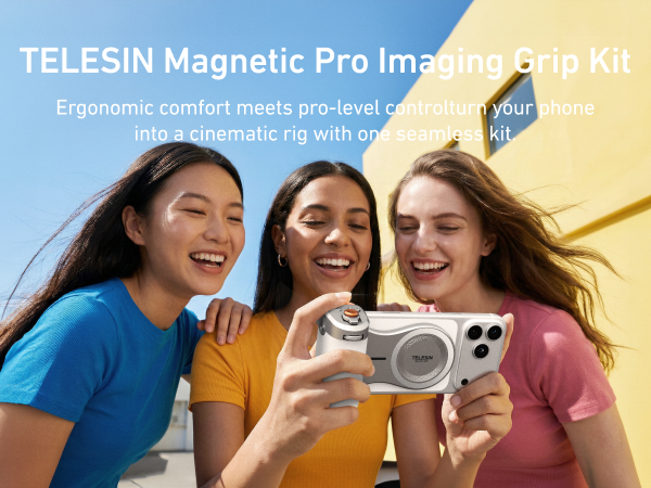 magnetic phone camera grip
