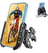 Kewig Motorcycle Phone Mount Holder- [Camera Friendly] Bike Phone Mount Handlebar Clamp Clamp, Bi...