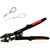 Tivorex Wire Rope Crimping Tool, Swager Tool for Aluminum Crimping Loop Sleeves up to 2.2mm, 1/64...