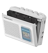 TOMASHI Portable Cassette Player Tape Recorder with Built-in Speaker,Microphone,Headphone Jack-, ...