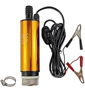 AeKeatDa DC 12V 80W Water Pump Submersible Electric Diesel Pump,8A Water Oil Diesel Fuel Transfer...