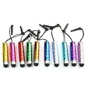 10Pcs Mini Stylus Pens Capacitive Resistive Touchscreen Pens Retractable Stylus Pens Touch Pen fo...