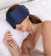 blue silk sleep mask