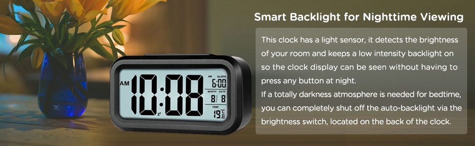 this clock has a lot of light.