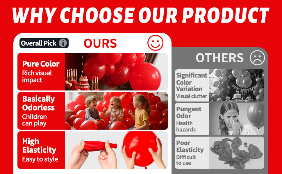 red latex balloon 12 inch red ballons