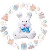 Emoin Easter Bunny Stuffed Animals Bunny Plush Baby Toys Bunny Peek-A-Boo Toys Repeats What You S...