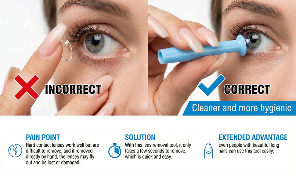 Contact Lens Remover Tool with Storage Box