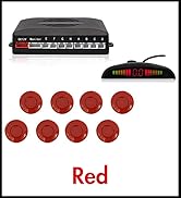 Car Reverse Parking Radar System with 8 Parking Sensors Distance Detection + LED Distance Display...