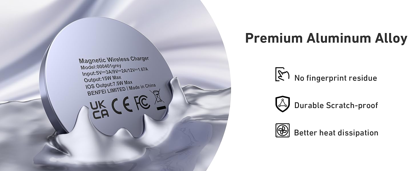 BENFEI Magnetic Wireless Charger 15w Compatible with MagSafe Charger