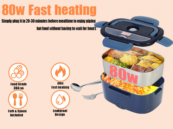 fast heating lunch box