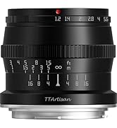 TTartisan 50mm F1.2 APS-C Large Aperture Canon RF Mount Manual Focus Fixed Lens for Canon RF R7 R...