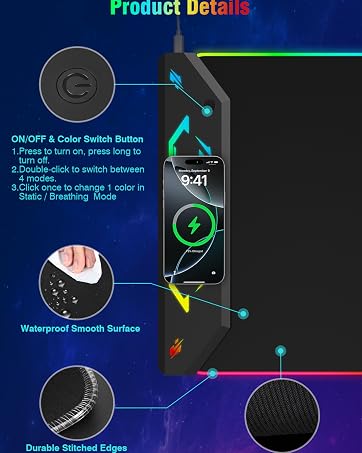 Gaming mouse pad
