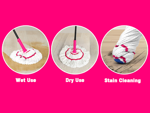 Wet Use, Dry Use, Stain Cleaning