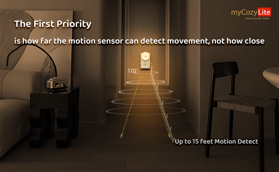 bathroom night light soft warm bright motion sensor