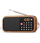 LEOTEC Portable FM Radio with Bluetooth