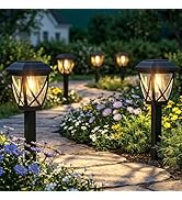Greluna Solar Lights Outdoor, 10 Pack Waterproof Pathway Lights for Garden, Yard, Patio, Landscap...