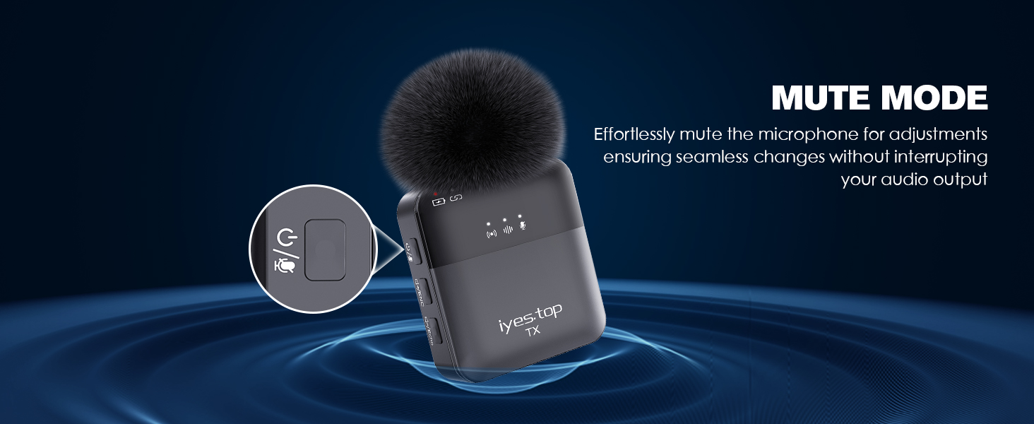 Wireless Lavalier Microphone for iPhone