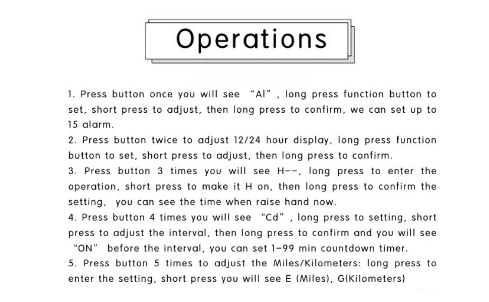 Silent Vibrating Alarm Reminder Watch