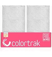 Colortrak Embossed Sheets Silver Aluminum Foil Pop-up Dispenser, 1000 Pre-cut Sheets Non-slip Tex...