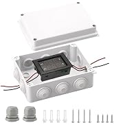 DROK Electrical Junction Box - Reinforced ABS Small Plastic Shockproof IP65 Waterproof Storage Bo...