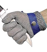 ARCLIBER Level 9 Cut Resistant Glove Stainless Steel Wire Metal Mesh Butcher Safety Work Glove fo...