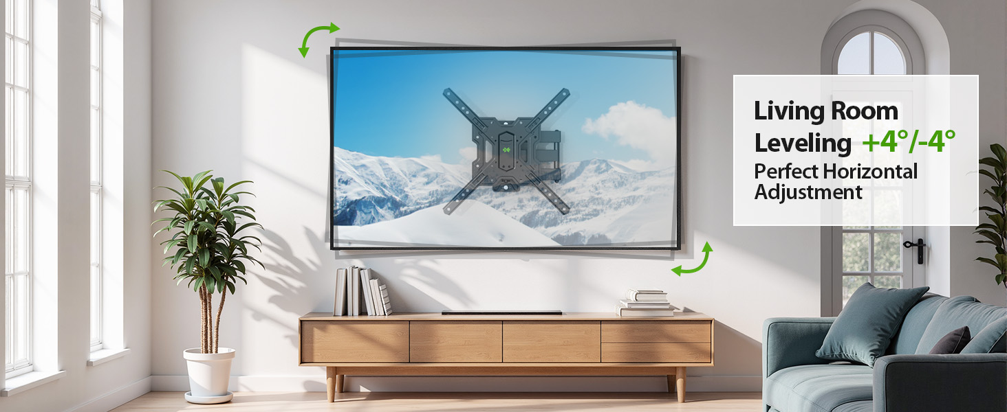 leveling adjustment ±4°