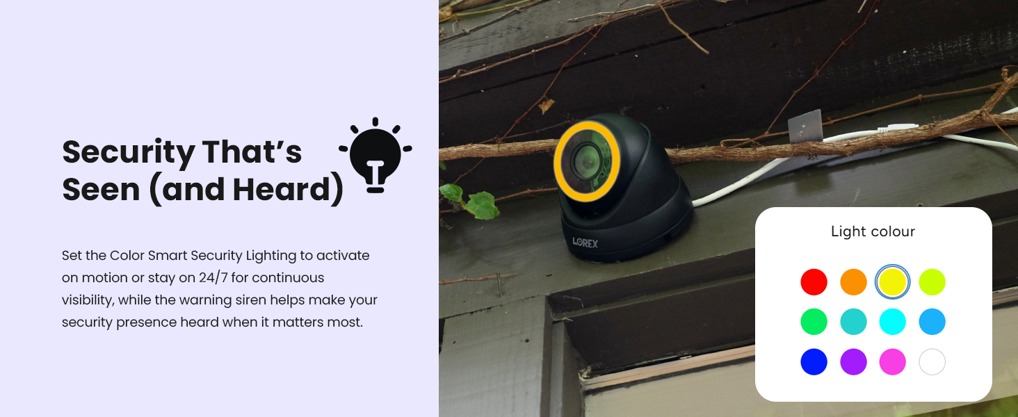 Smart Security Lighting and Siren, Security that&amp;#39;s seen (and heard)