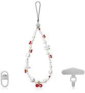 Elrvaga Beaded Cute Phone lanyard- Handmade Multicolor Acrylic Beads Universal Compatible with Mo...