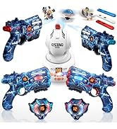 VATOS Rechargeable Infrared Laser Tag Set with Projector, 2 Players Toy Gun of Projector with Dig...