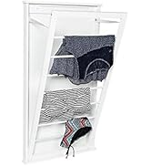 Honey-Can-Do DRY-04445 Large Wall-Mounted Drying Rack, White