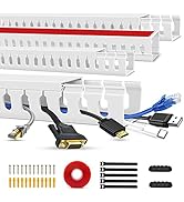 Cable Duct Management Raceway Kit, 62.8" (4 x 15.7) Server Rack Cable Management, Cable Managemen...