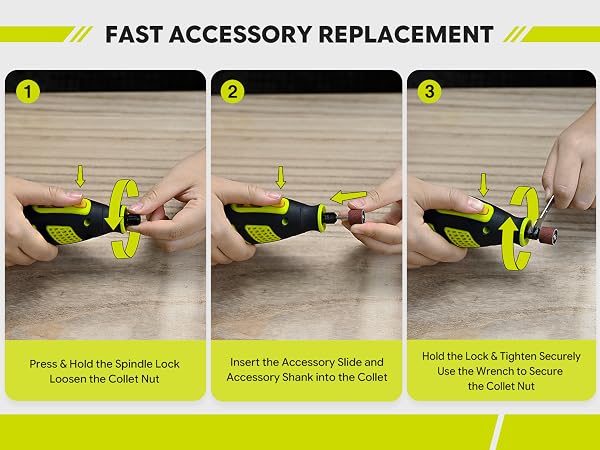 SnapFresh 12V Cordless Rotary Tool Kit