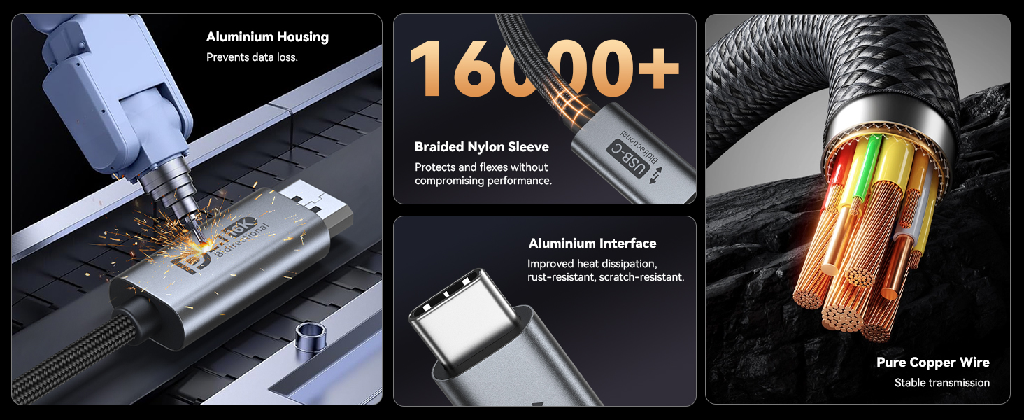Series of product images showing aluminum or metal hardware components and mounting solutions, featuring technical close-up shots of installation and assembly details.