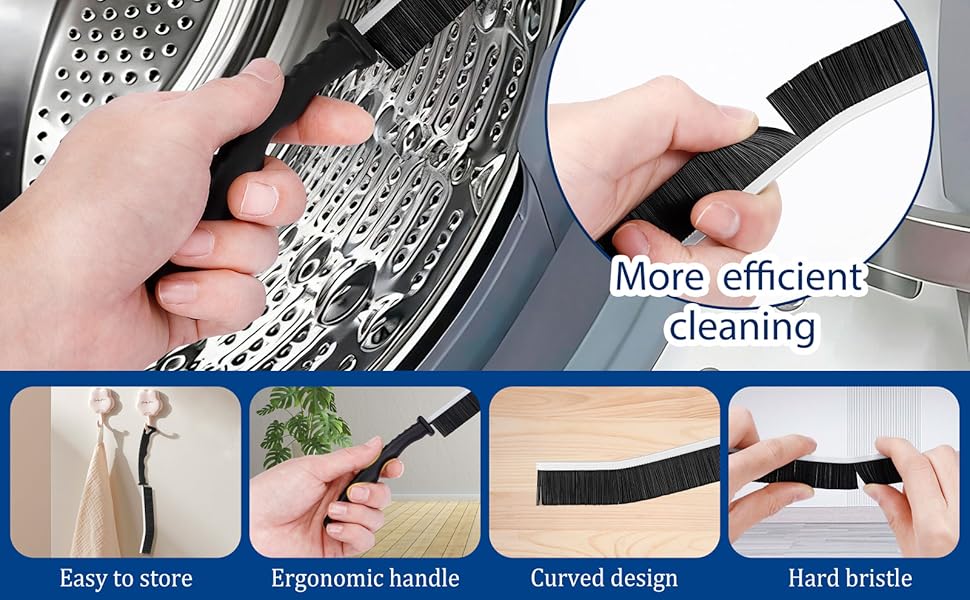 Dryer Vent Cleaner Kit,4 Pieces Dryer Lint Cleaner Vacuum Attachment &amp;amp; Brush Tool