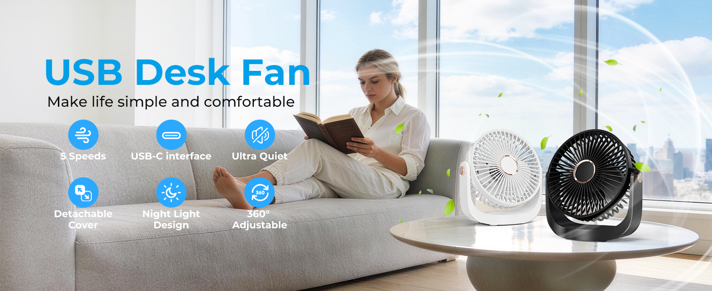 usb desk fan