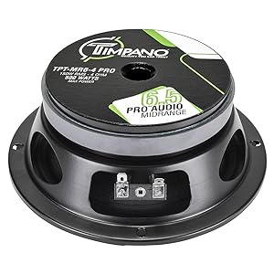 TPT-MR6-4 PRO 6.5” Shallow Slim Midrange PRO Audio Speaker 4 Ohm Magnet View 