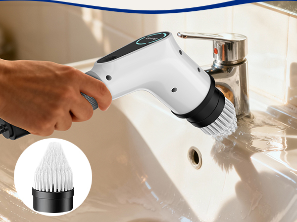 Electric spin scrubber