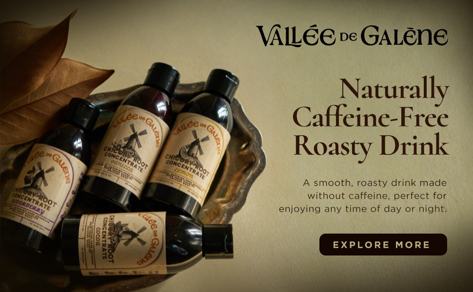 natural caffeine-free roasty drink smooth chicory root extract digestive support plant-based clean