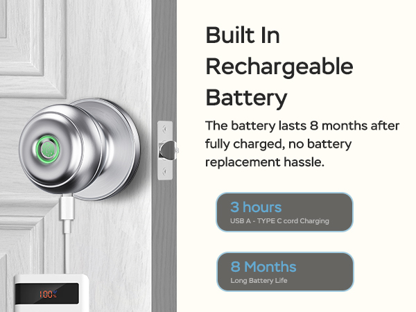 built in rechargeable battery